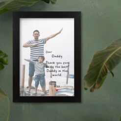 Dear Dad Harriet Black Print And Frame