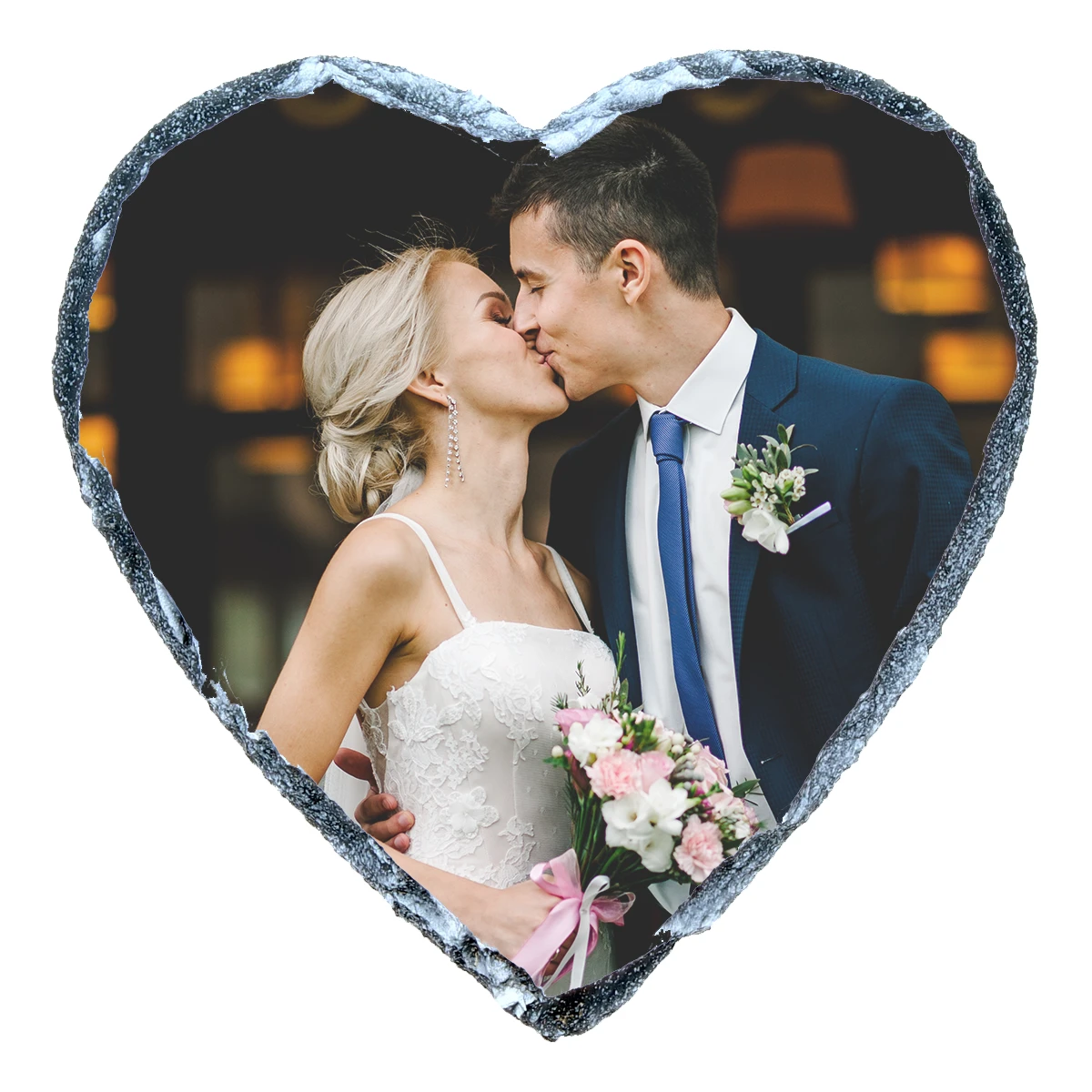 Heart Photo Slate (6")