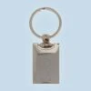 Rectangle Engraved Metal Keyring (Initials)