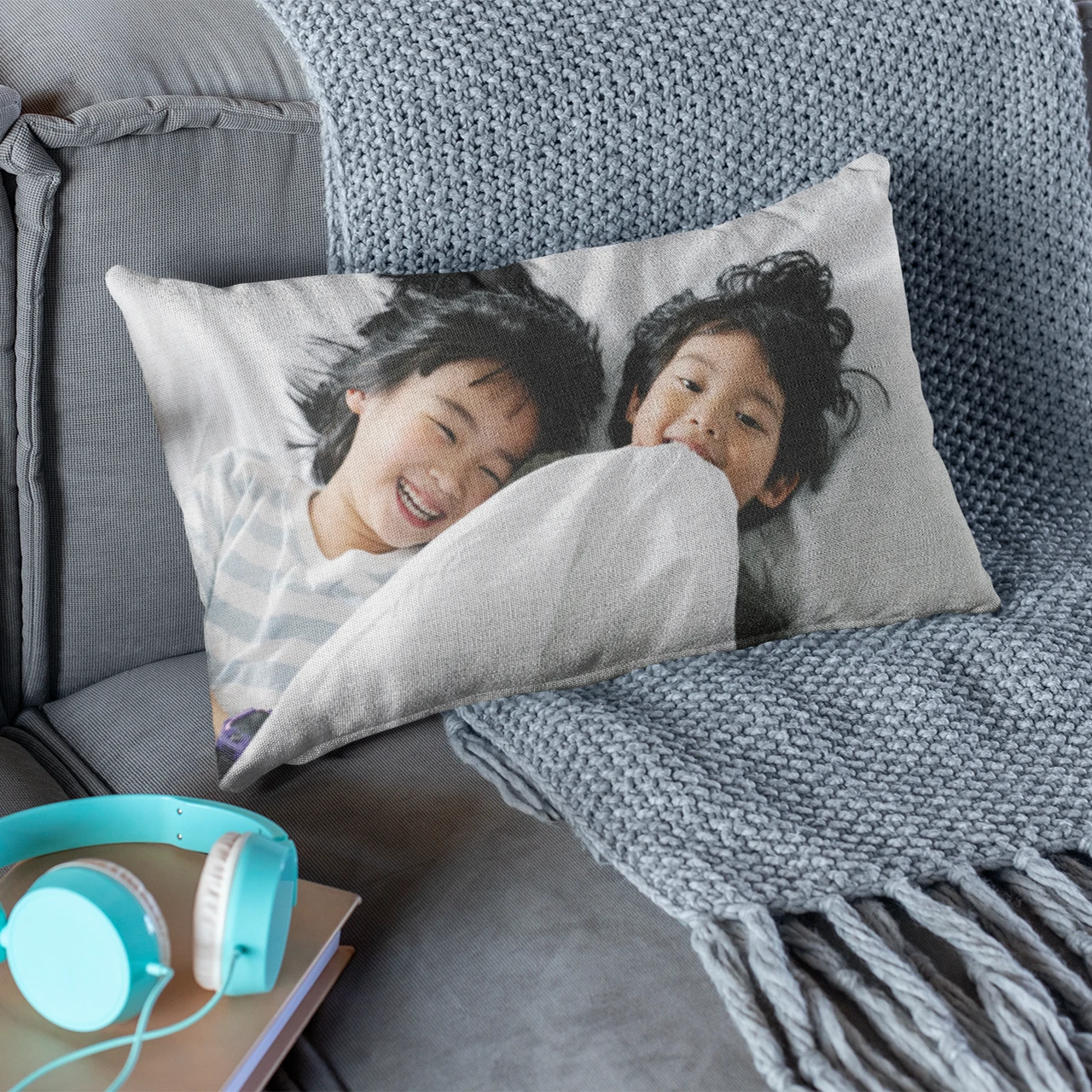 Rectangular Suede Cushion