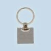 Square Engraved Metal Keyring (Initials)