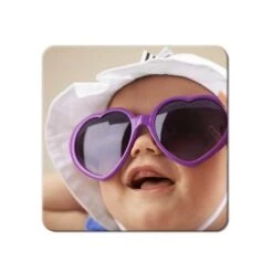 Square Plastic Photo Fridge Magnet