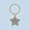 Star Engraved Metal Keyring (Initials)