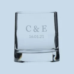 Personalised Engraved Whisky Glass (Initials)