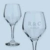 Personalised Engraved Wine Glass (Initials)