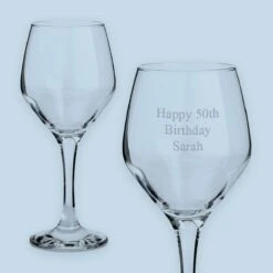 Personalised Engraved Wine Glass (Multi-Line)
